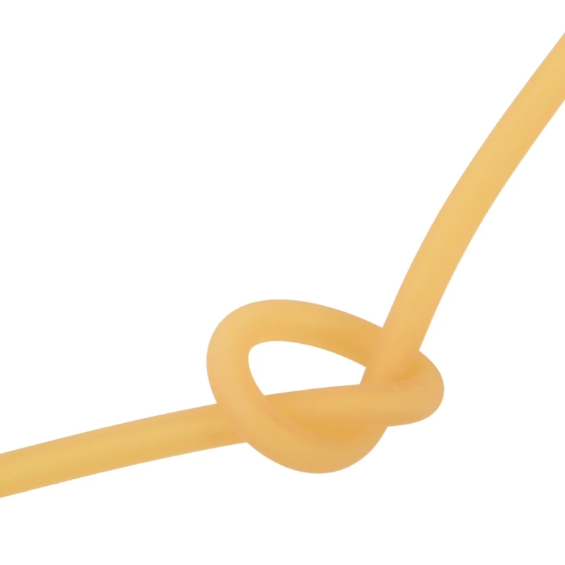 Натуральная латексная резина Хирургическая лента эластичная трубка 2x5 мм желтый Размер: 10 м