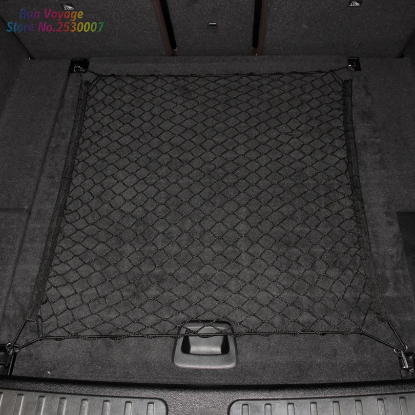 4 HooK Car Trunk Cargo Mesh Net Luggage For VOLKSWAGEN VW Golf 6 7 Passat Jetta Tiguan Magotan Sagitar Santana Polo 70X70cm | Автомобили и