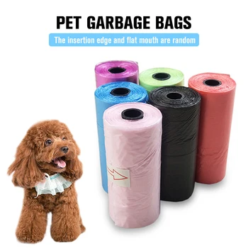 

Hot Pet Waste Poop Bags Outdoor Home Clean Refill Garbage Bag Dog Cat Clean Up Refill Garbage Bag 15pcs/roll