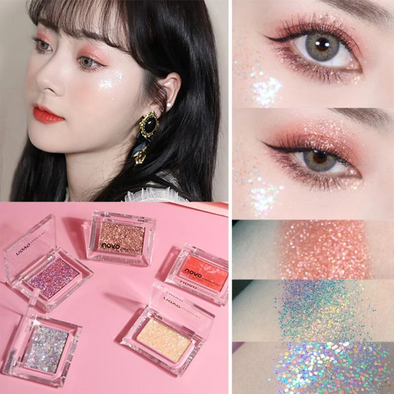NOVO Eyeshadow Palette 10 Color Glitter Eye Shadow Brighten Long-lasting Eye Makeup NOVO Eyeshadow Palette 10 Color Glitter Eye Shadow Brighten Long-lasting Eye Makeup
