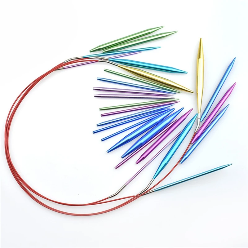 

Crochet Hook Set 26Pcs Circular Diy Knitting Needles Change Head Needle For Women Diy Craft Sewing Accessories With Case