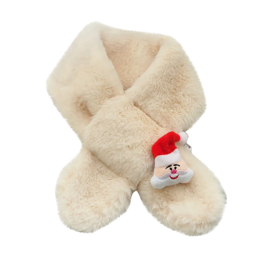Дизайн, модный Зимний Рождественский шарф, серия, имитация кроличьей шерсти, детский нагрудник, зимний теплый шарф, подарок для женщин - Цвет: F5