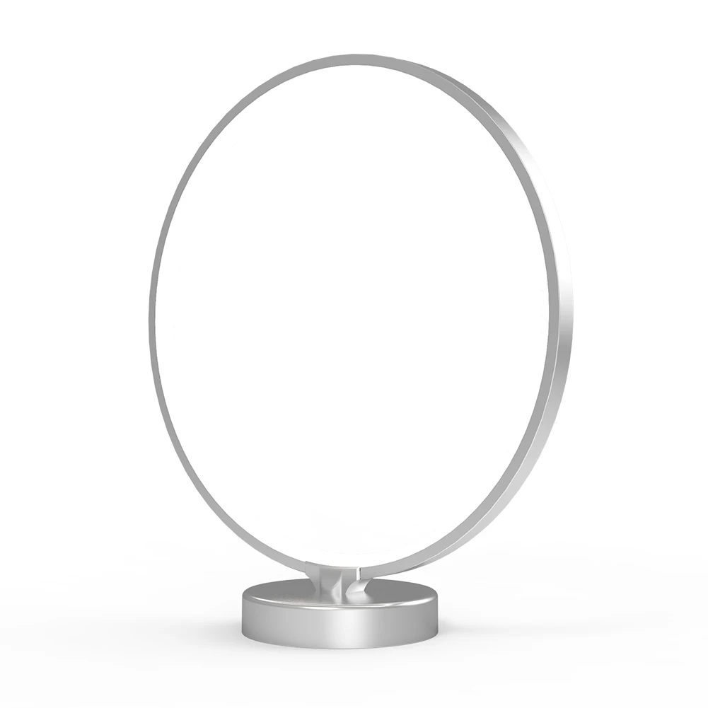 

6 Lighting Modes Home Circle Remote Control Memory Function Nightstand Decor Table 4 Speeds Bedside Lamp Dimmable Practical RGB
