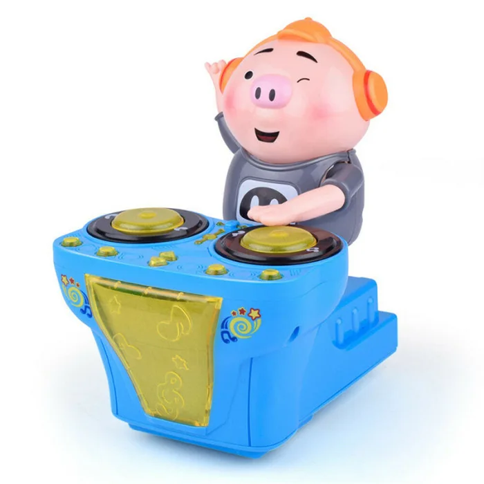 Детская музыкальная игрушка электрический DJ свинья забавная музыка свинья подарок для детей M09