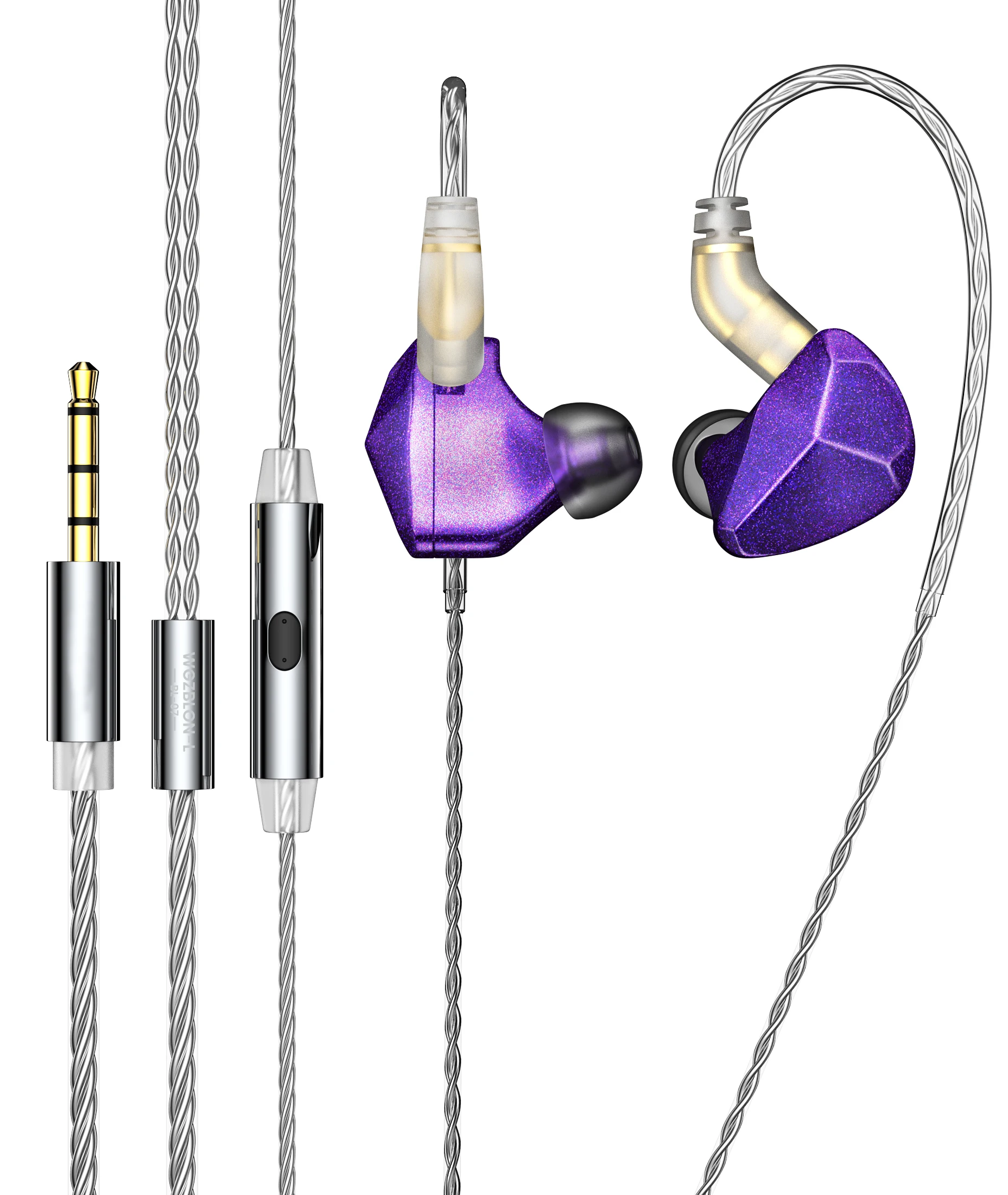 Fone de Ouvido Blon Único Driver Dinâmico Nova Chegada Iem Fones Áudio Música Durável 0.78mm 2pin Bl07 Bl03 Bl-07 - Image 3