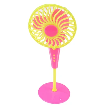 

Mini Plastic Fan Doll Furniture Dollhouse For Barbie Dolls Girl Toys Gift Doll Accessories