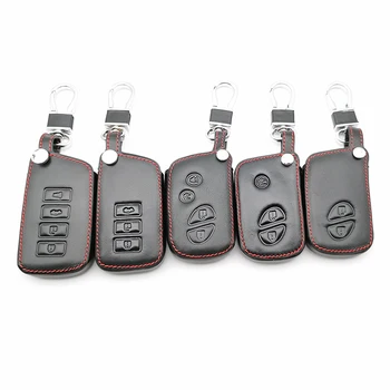 

100% Leather Car Key Case Cover Holder for Lexus CT200H ES350 GX400 GS350 IS250 RC350 RX300 LX570 NX300h 450 Keychain Case