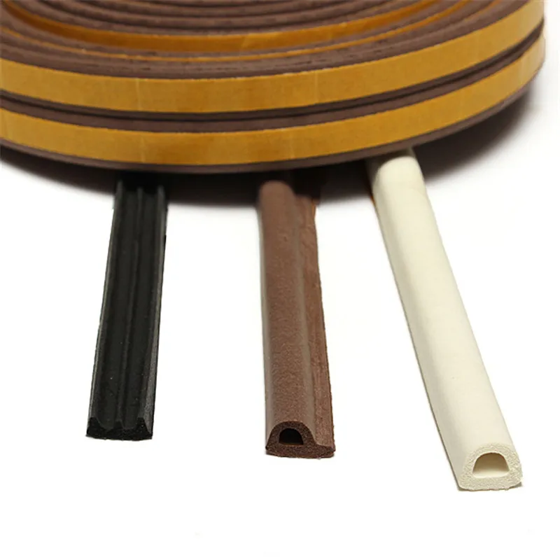 5M D/E/P Type Self Adhesive Seal Strips Foam Draught Excluder Window Door Strip For Hardware Tools | Обустройство дома