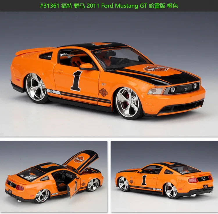 Maisto 1:24 1967 Ford Mustang GT distressed модель автомобиля из сплава коллекция Подарочная игрушка
