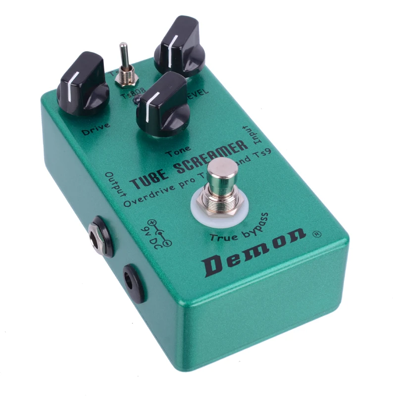 Demon TS808 пробирка creamer Overdrive Pro винтажная педаль эффектов для электрогитары 2 в 1 Overdrive и True Buypass