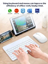 

Bluetooth-compatible Keyboard and Mouse Tablet Wireless Keyboard For iPad Keyboard Xiaomi Teclado For iOS Android Windows