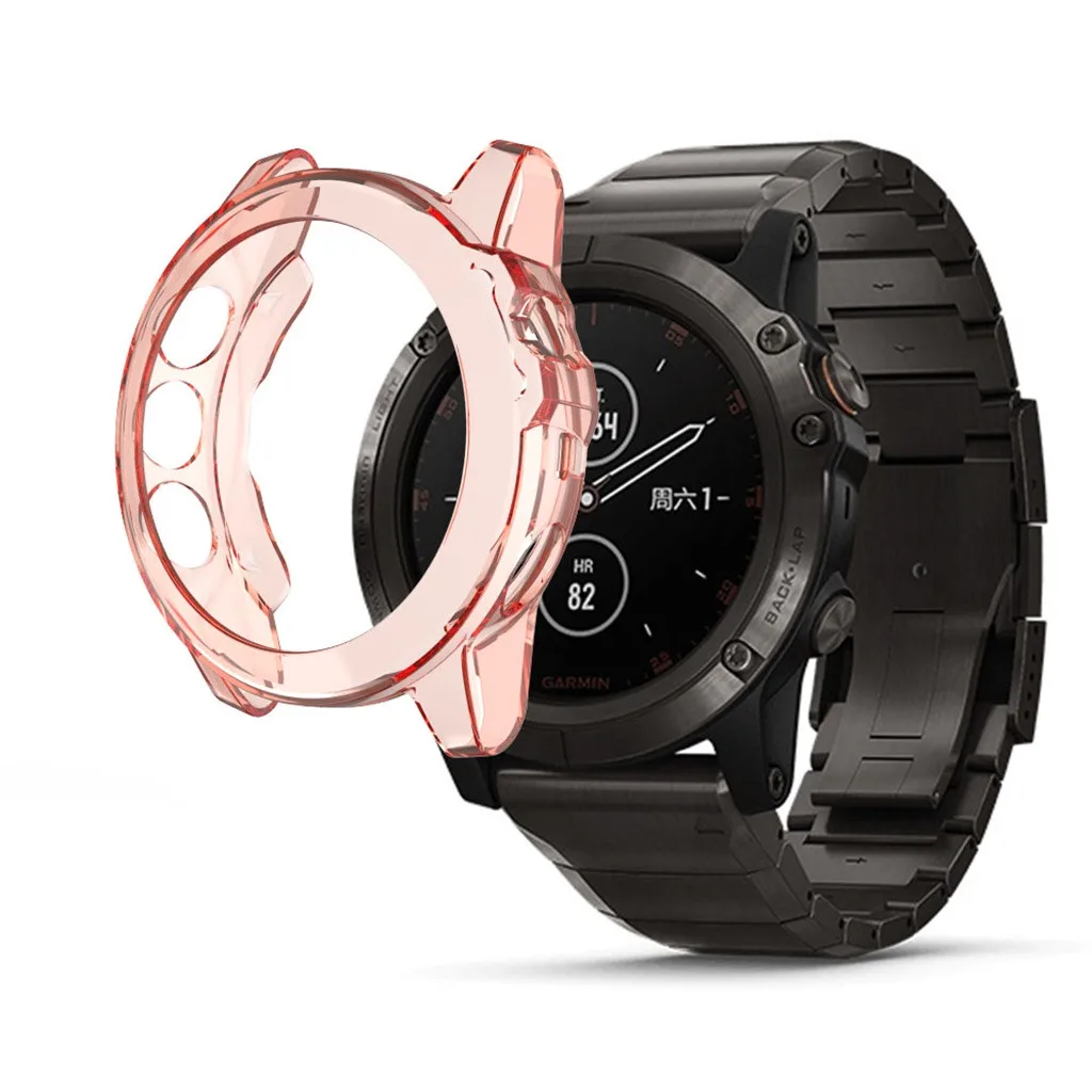 Мягкий ультра-тонкий чистый ТПУ защитный чехол для Garmin Fenix 5X Смарт-часы защитные аксессуары для Fenix 5X Plus чехлы