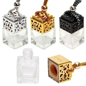

Car Perfume Bottle Air Freshener Essential Oil Perfume Empty Glass Bottle Refillable Bottles Fragrance Diffuser Hanging Ornament