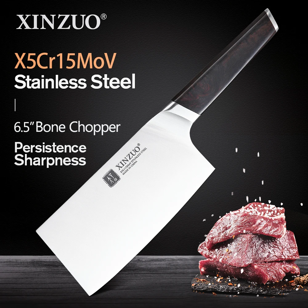XINZUO кухонный нож из нержавеющей стали 6 5 '' X5Cr15Mov для нарезки мяса ручка черного