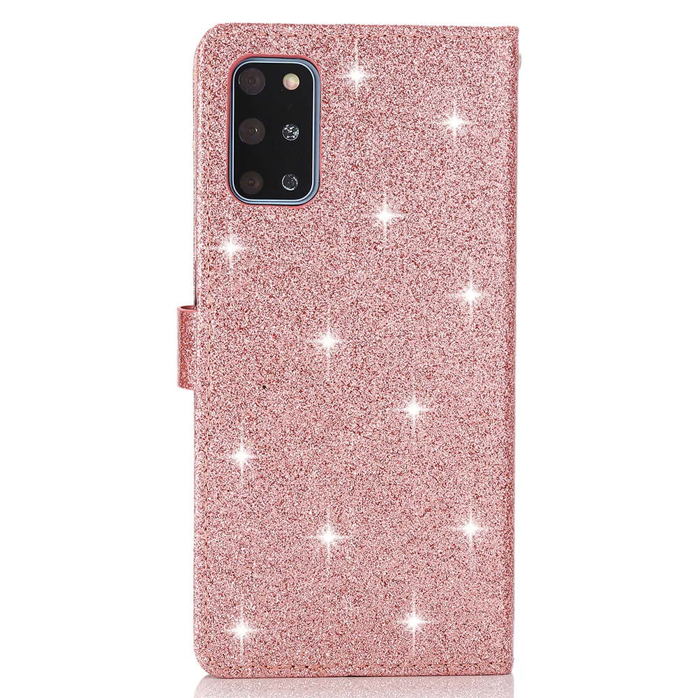 Premium Shiny Leather Wallet Flip Phone Case