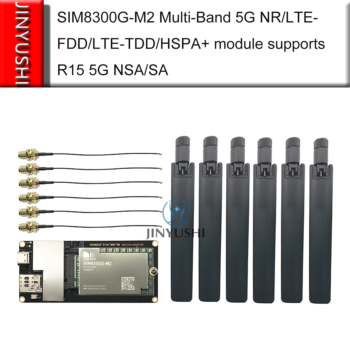 SIMCOM SIM8300G-M2 5G NR/LTE-FDD/LTE-TDD/HSPA+ module supports NSA/SA SIM8300 Compatible SIM8200 SIM8200EA-M2 |