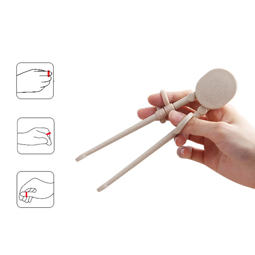 1 пара пшеничной соломы палочки для еды для детей Экологичные детские учебные палочки для еды легкие многоразовые палочки для еды для детей Инструменты