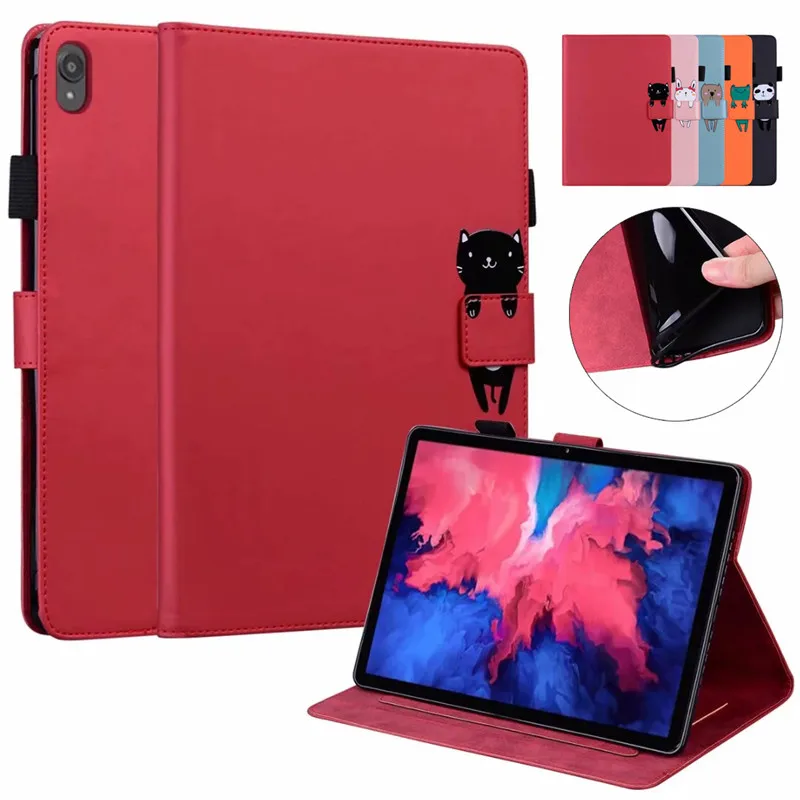Custodia Per Tablet Lenovo P11 Custodia Tb-J606F Simpatico Cartone Animato Portafoglio Custodia Flip Cover Per Funda Lenovo Tab P11 P11 Pro Custodia T