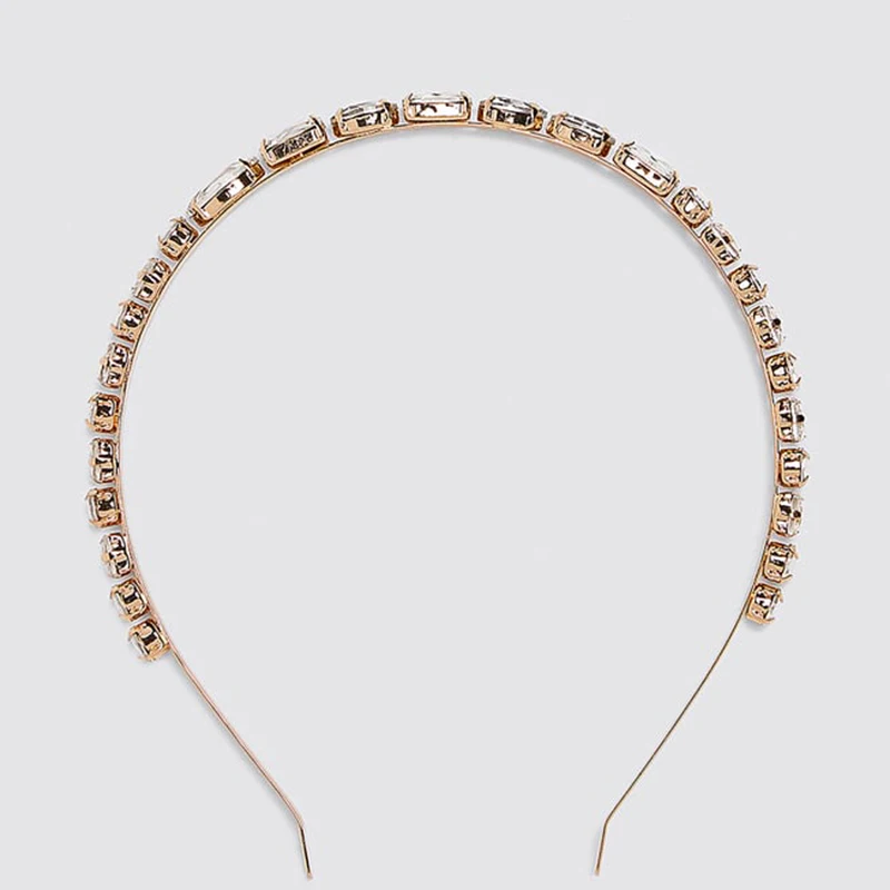 Trendy ZA Full Crystal Headbands For Women Colorful Rhinestone Hairbands Bridal Shining Hair Hoop Party Wedding Hair Accessories