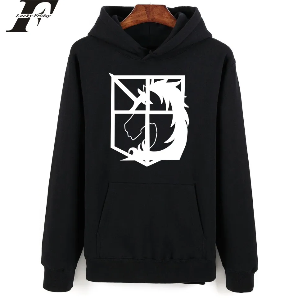  LUCKYFRIDAYF Japan Pop Anime Women Hoodies Sweatshirts Attack On Titans Hooded Sweatshirt Women All