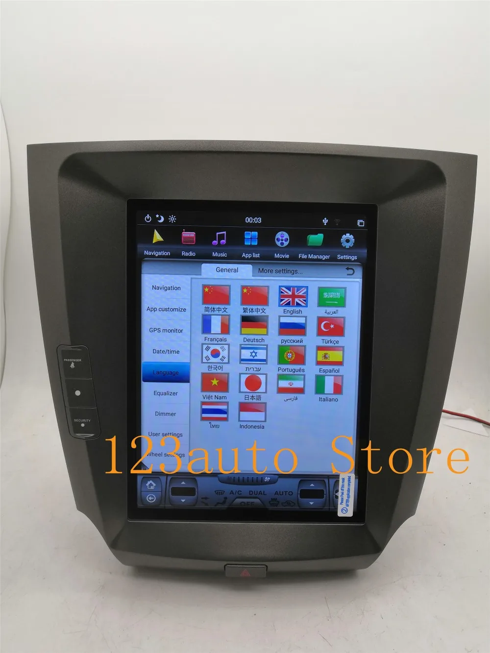 10,4 ''вертикальный экран Tesla стиль Android 8,1 автомобильный DVD gps навигатор плеер для lexus IS IS200 IS250 IS300 2006-2011 PX6