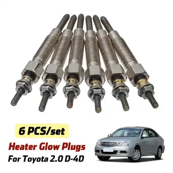 

6Pcs Diesel Heater Glow Plugs For Nissan For Patrol GQ For Maverick (Y60) 4.2D TD42 (1988 1989 1990 1991 1992 1993 1994 95-97)