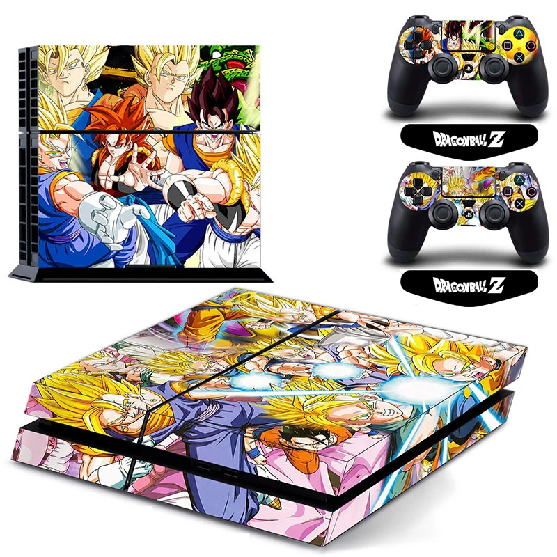 Dragon Ball супер игровой чехол для наклейка для PS4 наклейка для sony playstation 4 консоль и 2 контроллера защитный винил наклейки