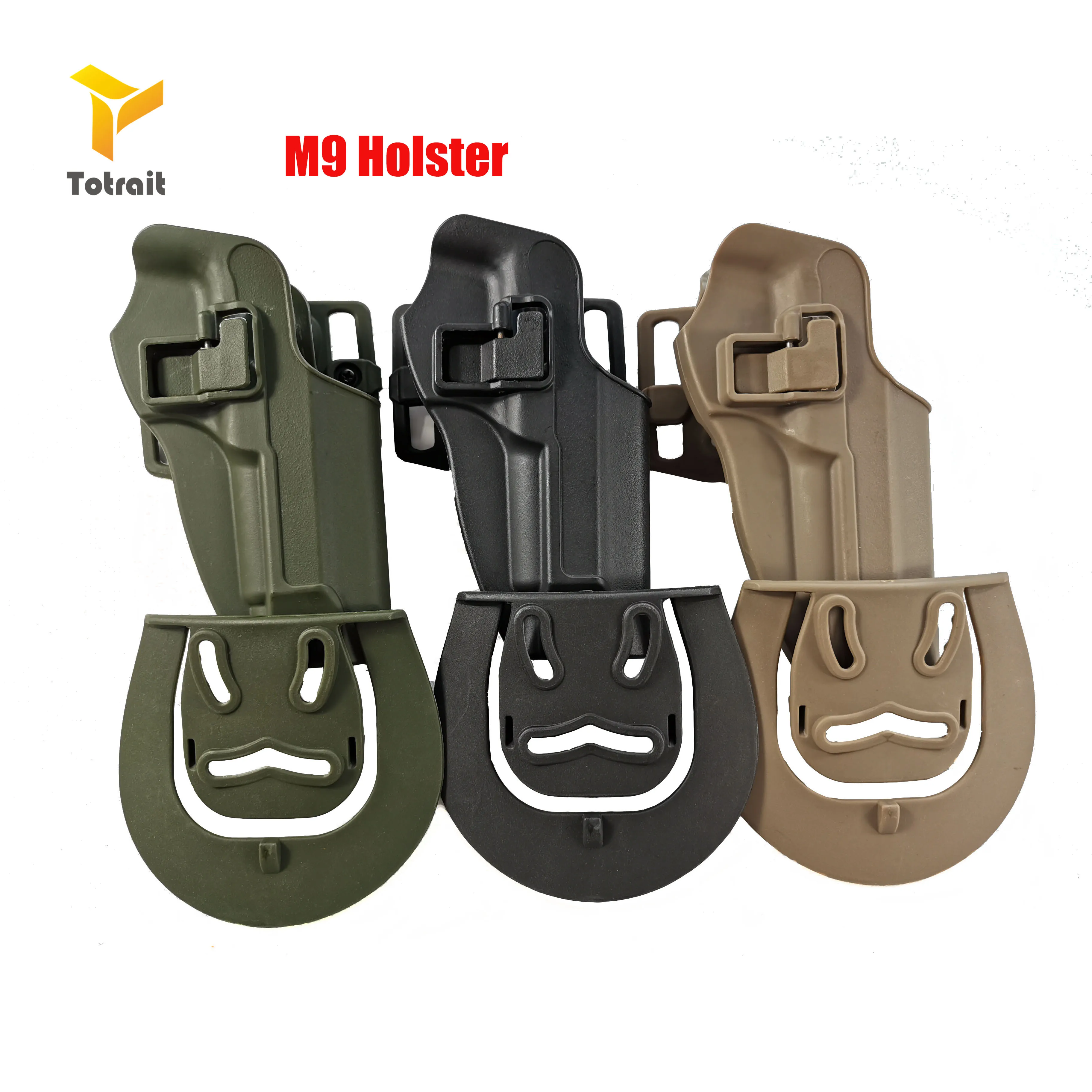 

Right Hand Military M9 92 96 Pistol Waist Holster Tactical Hunting Airsoft Gun Right Hand Belt Pistol Holster black/Green/Tan