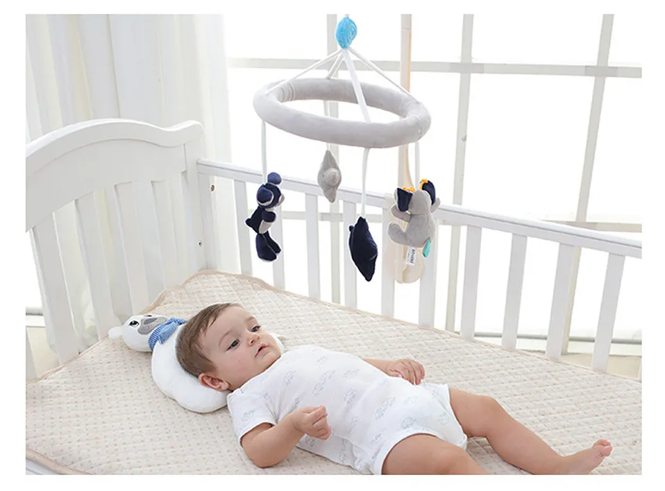 Игрушки для малышей 0-12 месяцев, мягкий плюшевый комплект кронштейна для погремушек, детская кроватка, мобильная кровать, колокольчик, игрушечный держатель, кронштейн, Заводной музыкальный ящик