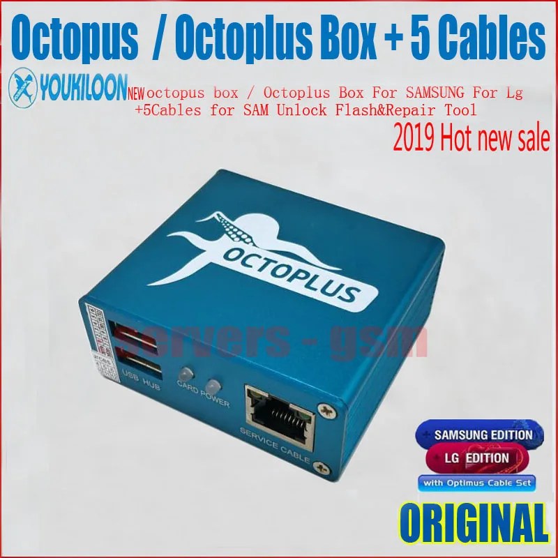 

2019 New version octopus/octoplus box for Sam +LG+5 cables unlock&flash&repair mobile phone