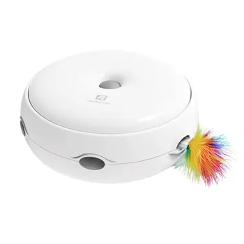

Funny Pet Cat Interactive Toys Automatic Pounce Cat Play Teaser Plate Mice Catch Toy Electric Playing Exercise Toys