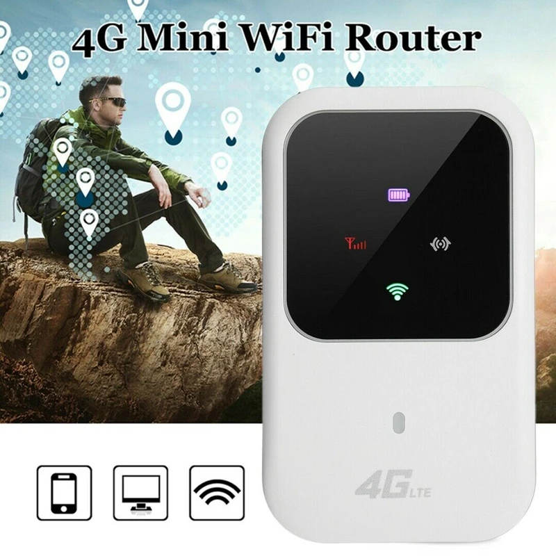 Enrutador WIFI 4G LTE portátil, enrutador inalámbrico de 150Mbps para banda ancha móvil, punto acceso SIM, módem Wifi desbloqueado, enrutador inalámbrico 2,4G|Rúteres inalámbricos| - AliExpress