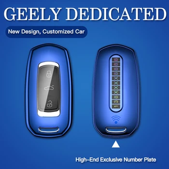 

High Quality TPU Car Key Case For Geely Atlas Boyue NL3 EX7 Emgrand X7 EmgrarandX7 SUV GT GC9 Borui Auto Parts Car Key Case