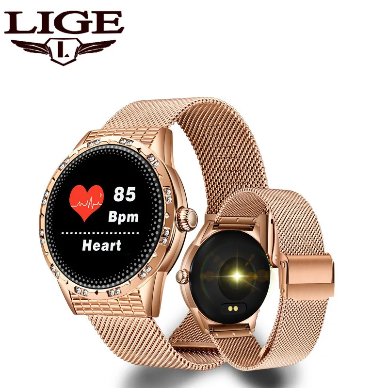 

LIGE Sports Smartwatch Fitness-Tracker Running-Heart-Rate-Monitor Bluetooth Women Smart Watch Pedometer For iOS Andriod