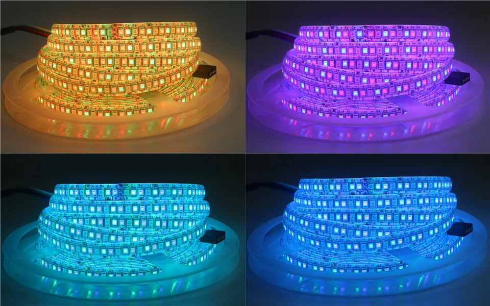 Светодиодная лента 2835 DC 12 В 24 В гибкий светодиодный светильник водонепроницаемый/без водонепроницаемости 60 120 240 светодиодный s/m 5 м теплый белый RGB светодиодный светильник s