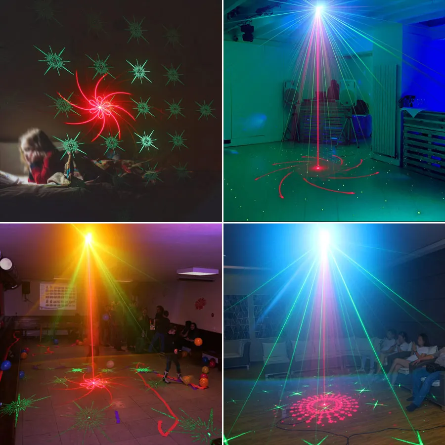 ESHINY-RGB Projetor Laser LED, DJ, Festa Disco,