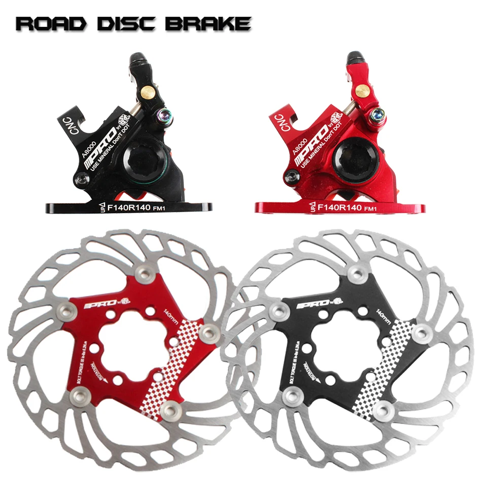 

PRO R1 140mm brake fitting Disc Brake Line Pulling Disc Brake mountain bike brakes disc bicycle brake caliper Shoes