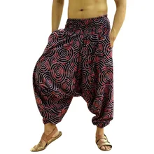 Широкие штаны-шаровары, мужские свободные штаны с этническим принтом, винтажные хип-хоп брюки размера плюс, Мужские штаны, новинка, Pantalon, Hombre, 3XL