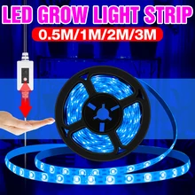 

5V USB LED Grow Light Strip Hand Sweep Lamp Grow Tent Full Spectrum Fitolampy Flower Seedling Plant Light Growing Phyto Lamps