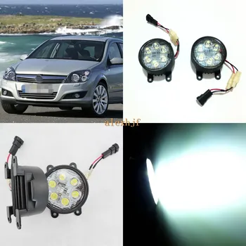 

July King 18W 6LEDs H11 LED Fog Lamp Assembly Case for Opel Astra H 2004-2009, 6500K 1260LM LED Daytime Running Lights
