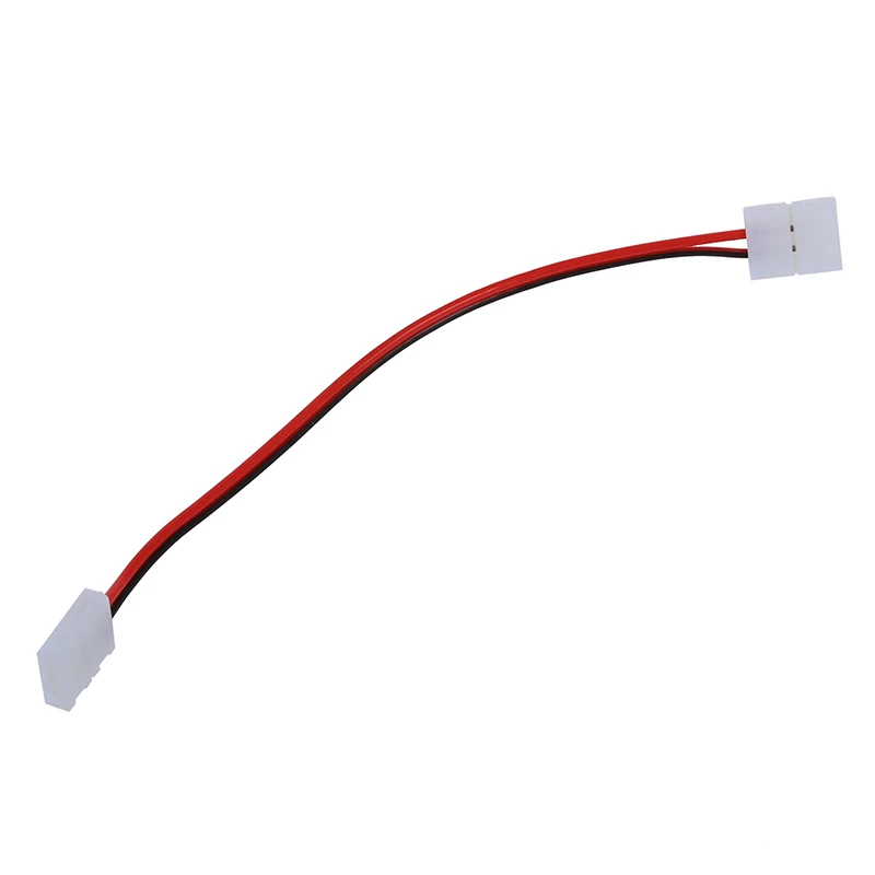 5X LED PCB Connector Adapter 2 Pin for 5050 Monocolor and RGB Strip 8mm wide