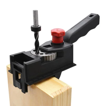 Handheld Woodworking Doweling Jig Punch Locator Door Cabinet Punch Hinge Drill Bit Hole Quick 3-12mm Drilling Guide Puncher Tool 1