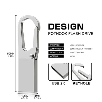 

SE9 Portable Stable Metal Pen Driver Fashionable Universal U Disk With Big Buckle