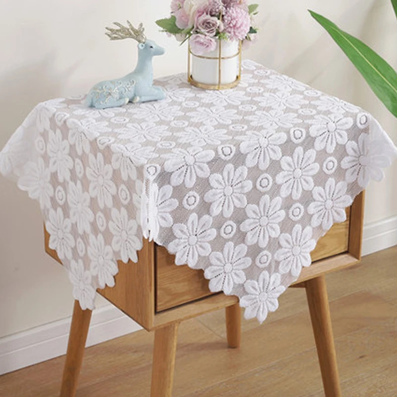 

Hollow Lace Washing Machine Tv Fridge Furniture Microwave Oven Bedside Table Cover Dust Cover Multi-function Dust Proof Covers