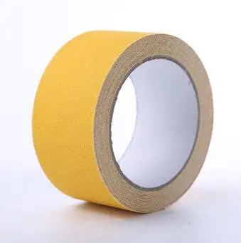 YELLOW 5 см* 5 м Противоскользящий Предупреждение лента для заводского склада дома Ванная комната Лестницы скейтборд анти-скольжение на рабочем месте защитные накладки - Цвет: YELLOW