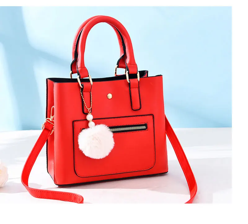 Сумка LANLOU, сумка через плечо, роскошные сумки, женские сумки, дизайнерская Высококачественная кожаная сумка-почтальон с помпонами, женская сумка