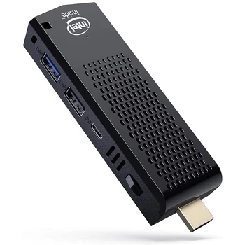 

Fanless Mini PC, Z8350 Computer Stick for Windows 10,4GB DDR 64GB EMMC,4K HD,Bluetooth 4.2,Dual Band WiFi AC,EU Plug