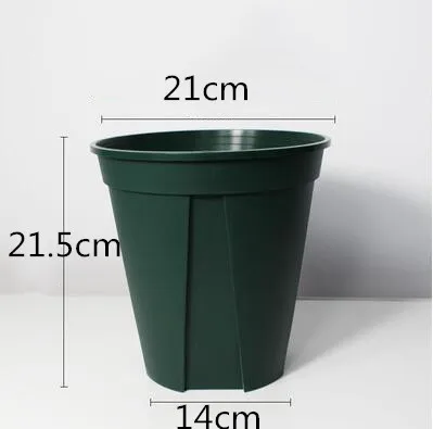 21cm Пластиковый корень цветочный горшок большой поднос для рассады детский суккулентный горшок для трансплантации горшок контейнер для украшения дома и сада - Цвет: 21cm