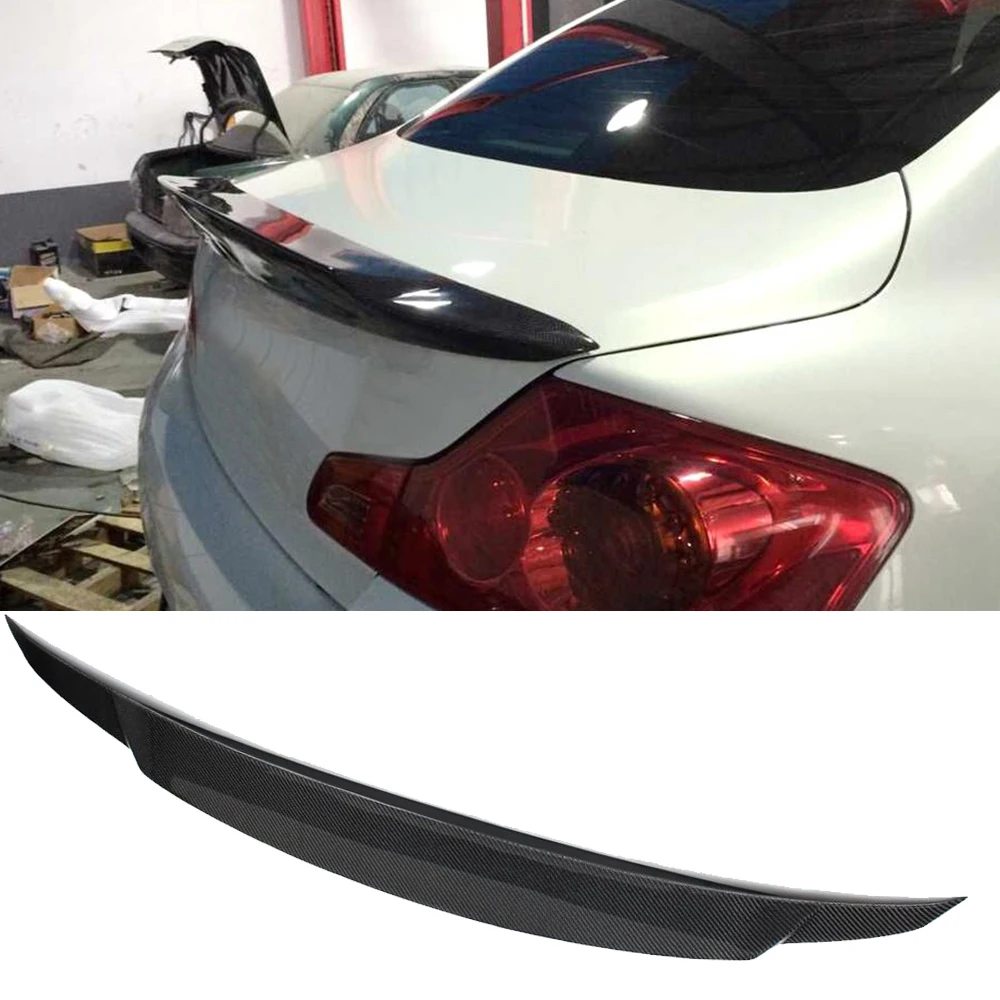 Спойлер на багажник автомобиля спойлер из углеродного волокна для Infiniti G37 G35 G25 sedan