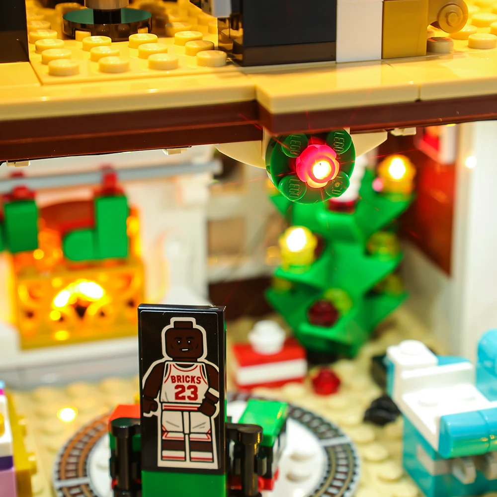 LED-Licht-Kit für Ideen allein zu Hause Weihnachten Kinder geschenk pädagogische Sammlerstück DIY Spielzeug ohne Baustein – Detail 13